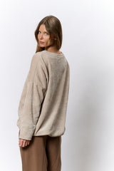 טופ ניקי קטיפה שרוך