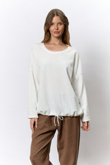 טופ ניקי קטיפה שרוך