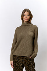 סריג גולף מפוספס+כיס