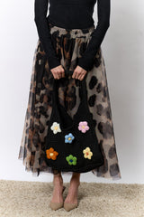 תיק סרוג פרחים