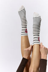 גרב פסים לב