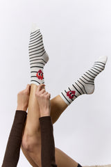 גרב פסים לב