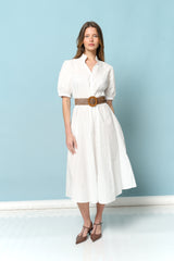 שמלה מכופתרת+חגורה