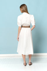 שמלה מכופתרת+חגורה