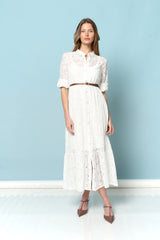 שמלה מקסי תחרה