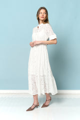 שמלה מקסי תחרה