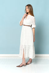 שמלה מקסי תחרה