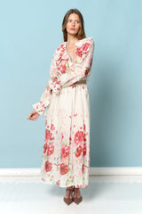 שמלה טנסל פרחים+וולאן