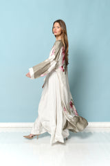 עליונית סאטן פרחוני