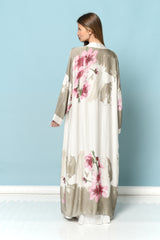 עליונית סאטן פרחוני