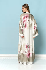 עליונית סאטן פרחוני