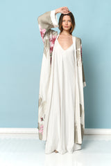 עליונית סאטן פרחוני