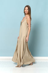 סאטן BELL שמלה