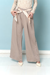 מכנס חגורת סאטן