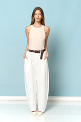 חגורה+LIBI מכנס רחב