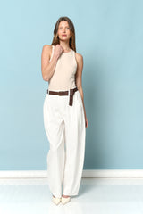 חגורה+LIBI מכנס רחב