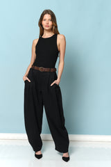 חגורה+LIBI מכנס רחב