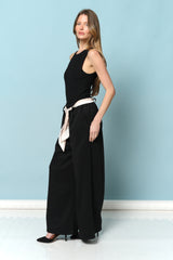 מכנס חגורת סאטן