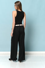 מכנס חגורת סאטן