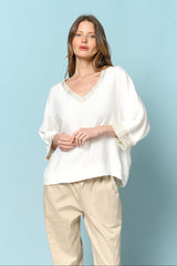 גימור זהב V טופ