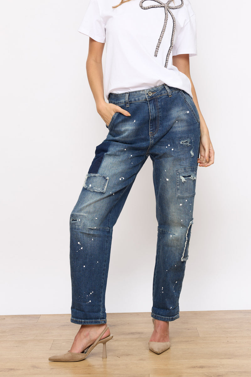 ג'ינס כתמי צבע