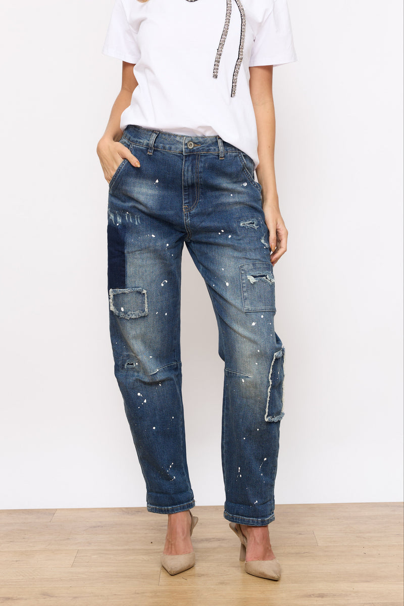 ג'ינס כתמי צבע