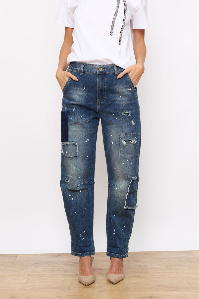 ג'ינס כתמי צבע