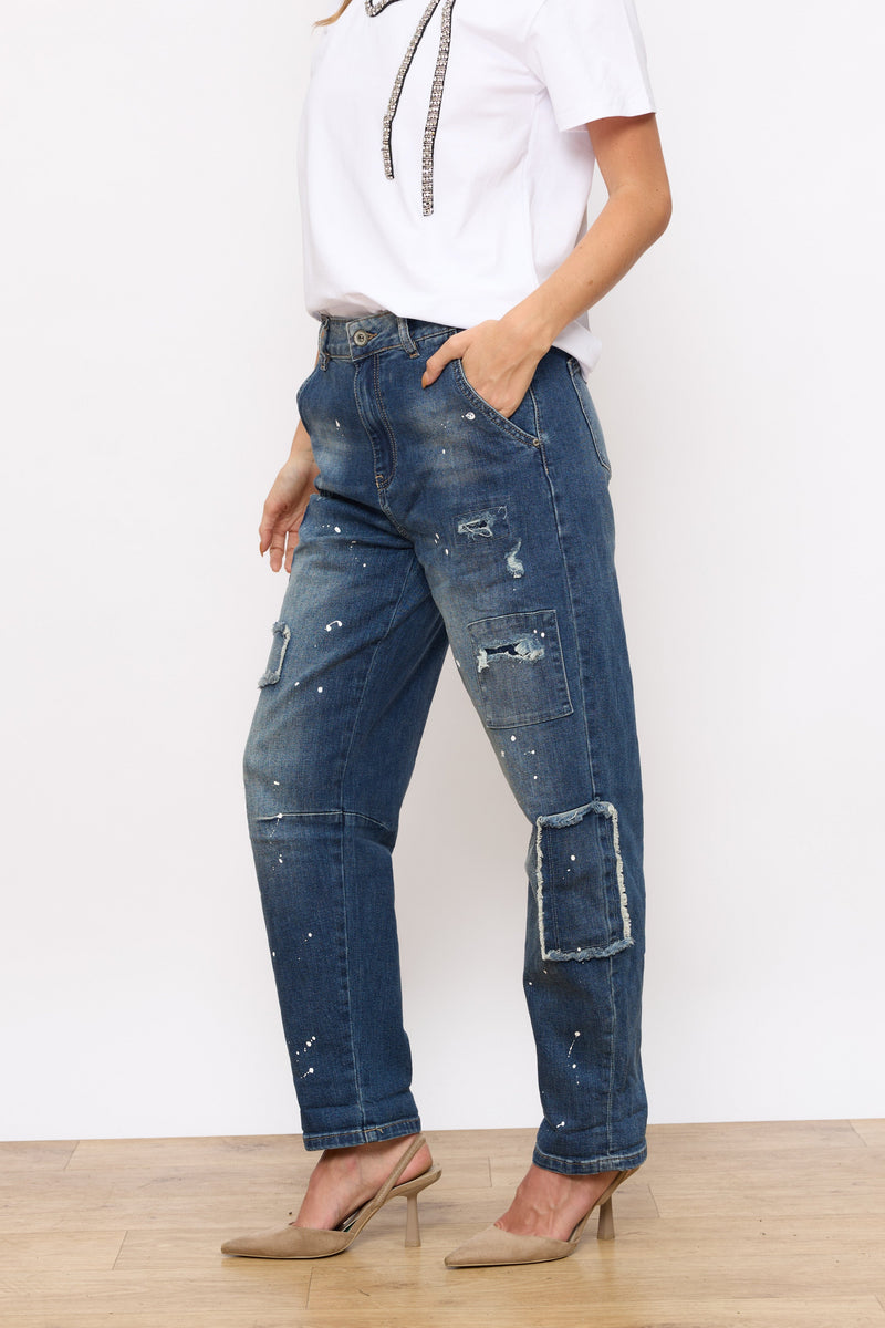 ג'ינס כתמי צבע