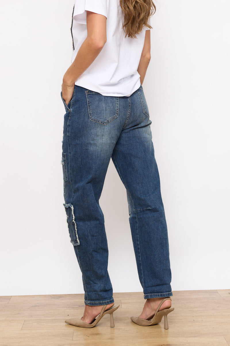 ג'ינס כתמי צבע