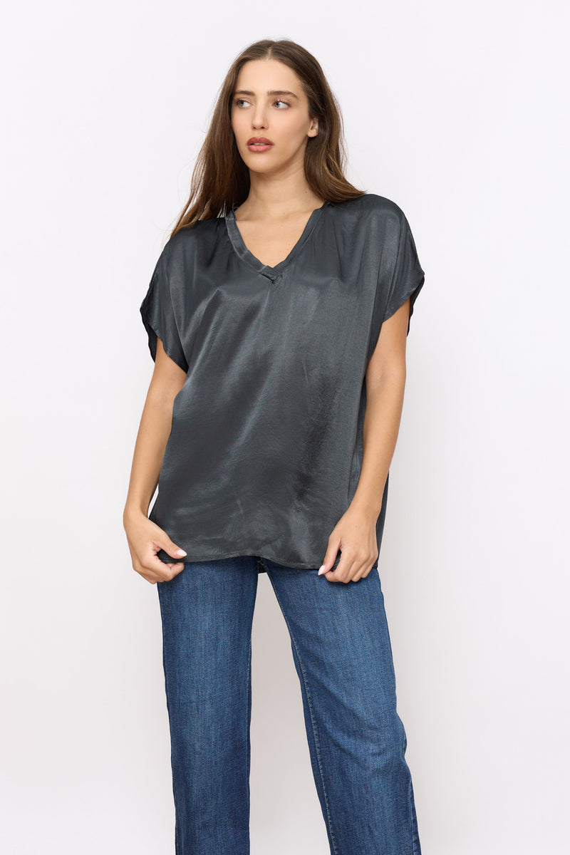 סאטן בייסיק V טופ