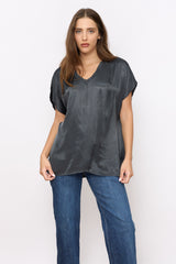 סאטן בייסיק V טופ