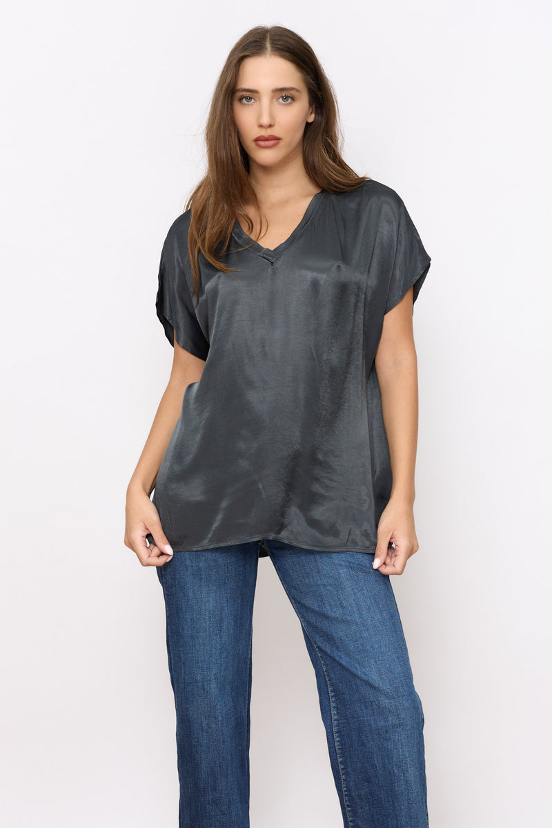 סאטן בייסיק V טופ