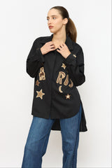 PARIS מכופתרת רקמה