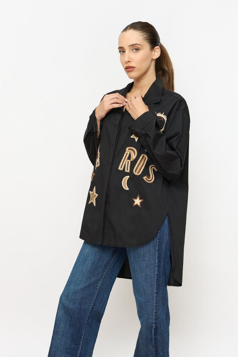 PARIS מכופתרת רקמה