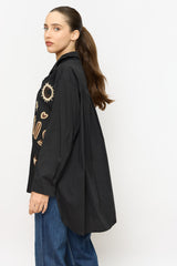 PARIS מכופתרת רקמה