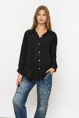 מכופתרת סאטן ברוקאד