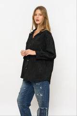 מכופתרת סאטן ברוקאד