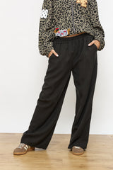 מכנס גומי כותנה רחב