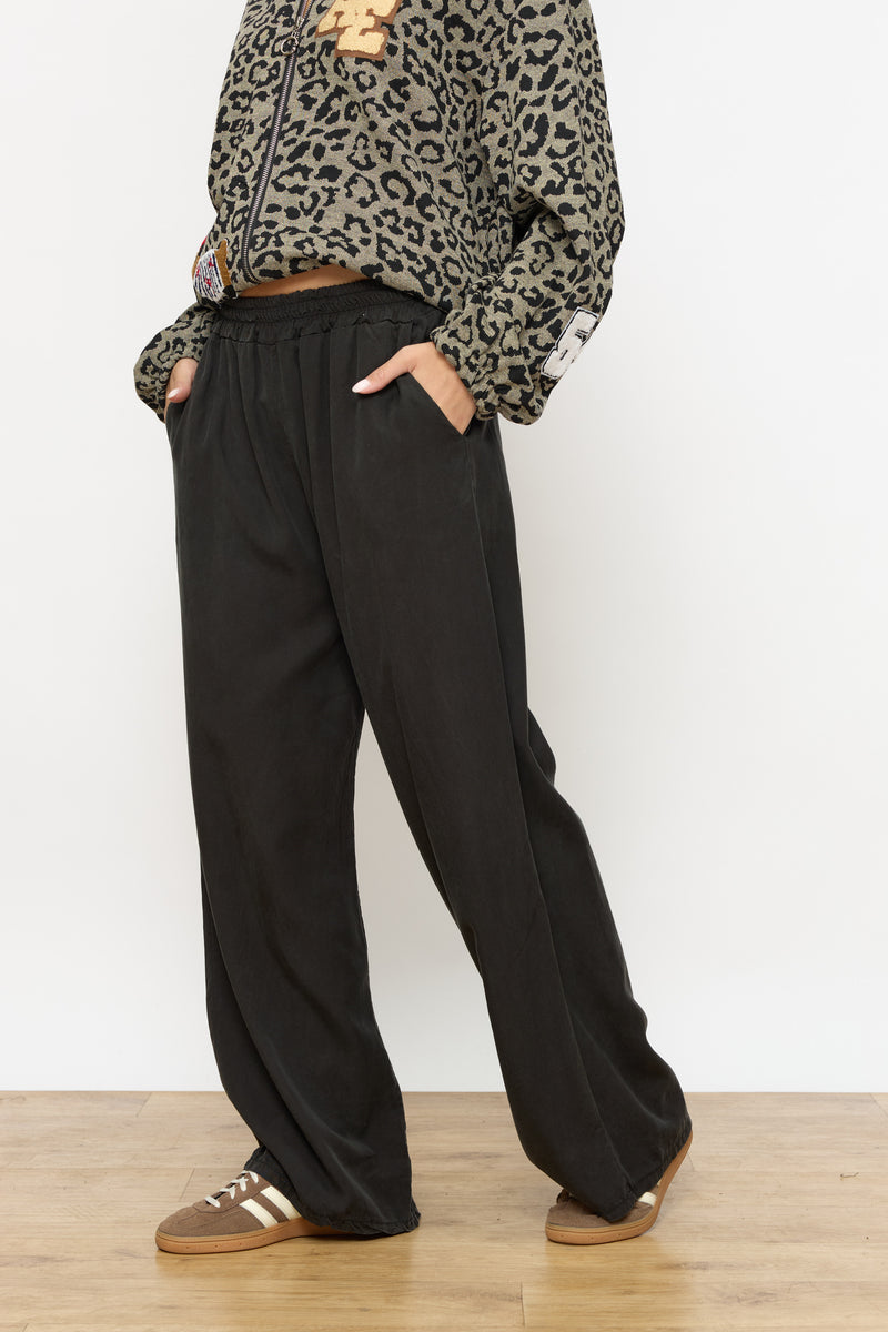 מכנס גומי כותנה רחב