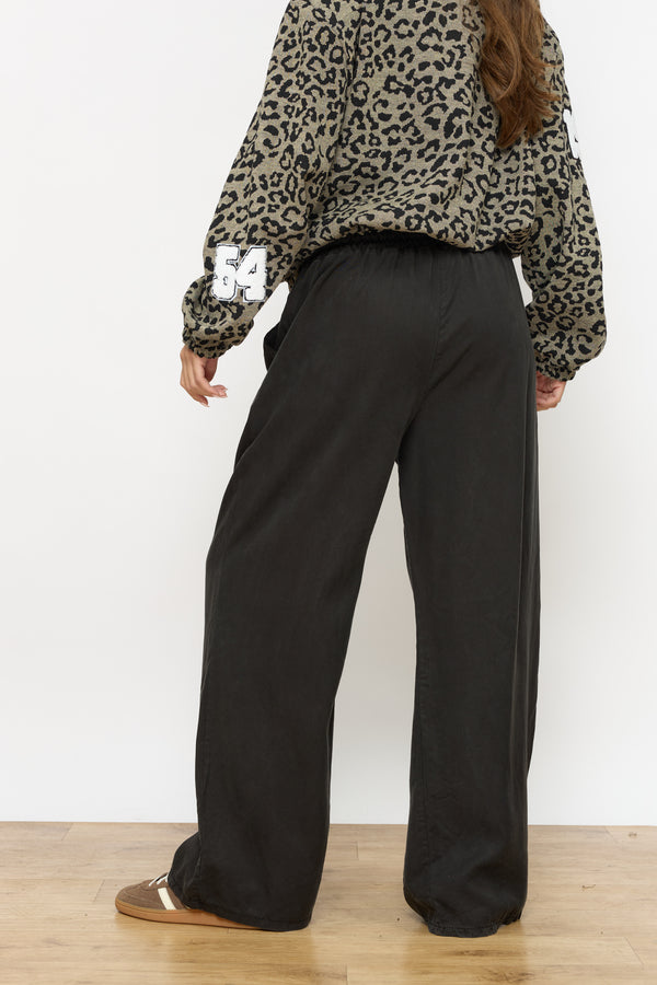 מכנס גומי כותנה רחב