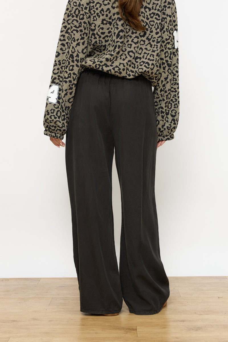 מכנס גומי כותנה רחב