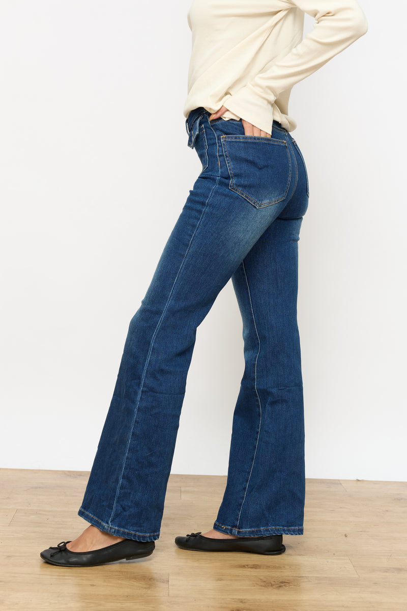 ג'ינס כיסים כפתורי כסף