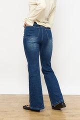 ג'ינס כיסים כפתורי כסף