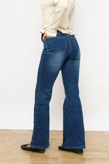 ג'ינס כיסים כפתורי כסף