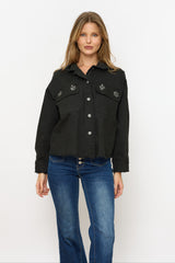 ג'קט כיס+יהלומים פרום