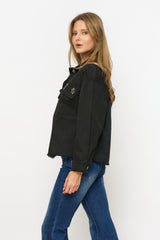 ג'קט כיס+יהלומים פרום