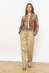 עליונית מודפסת רוכסן כיווץ