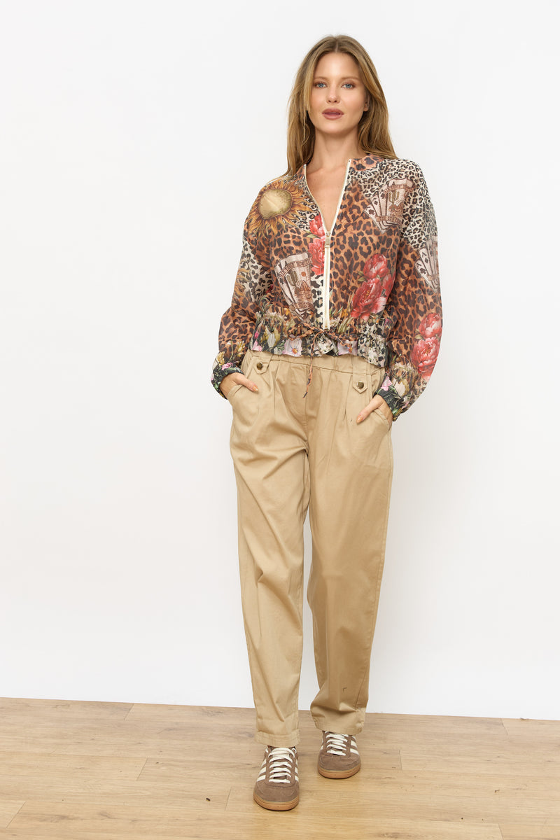 עליונית מודפסת רוכסן כיווץ