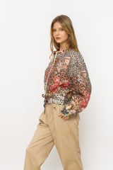 עליונית מודפסת רוכסן כיווץ