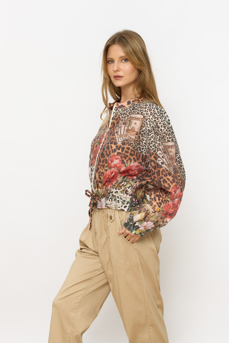 עליונית מודפסת רוכסן כיווץ